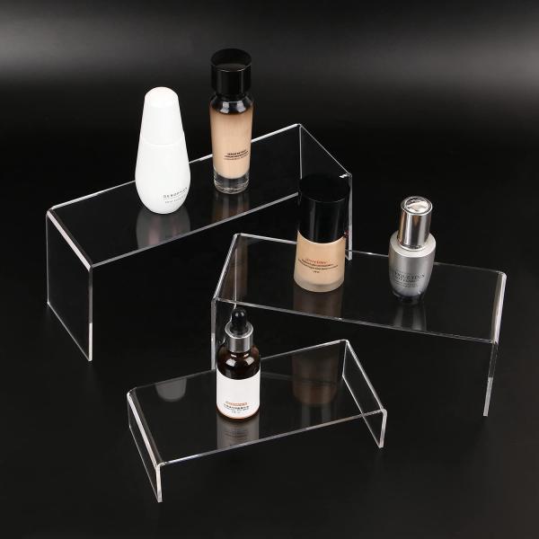 Acrylic Shoe Risers Display U-Shaped Counter Top Plastic Shelf Risers Toys Bag Cosmetics