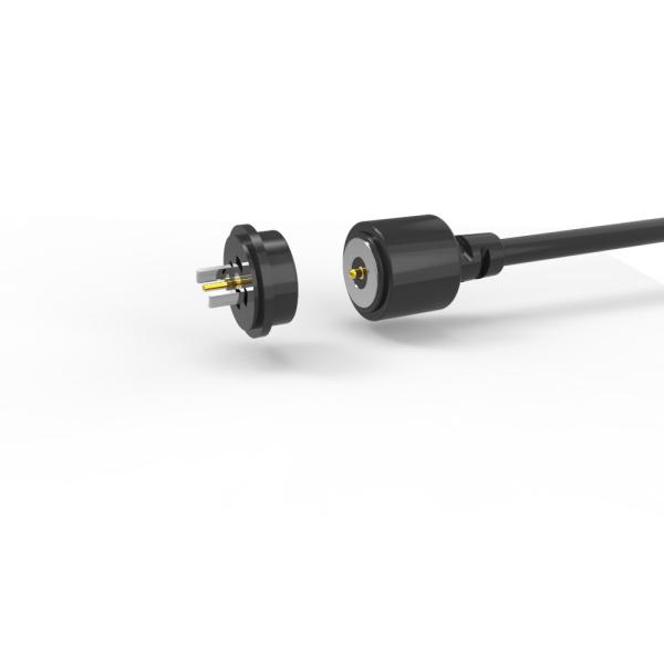 60 g connecteur de câble de charge magnétique circulaire à 2 broches