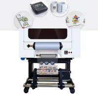 Impresora de etiquetas de cristal DTF UV de 30 cm 2 en 1 máquina con doble cabeza XP600