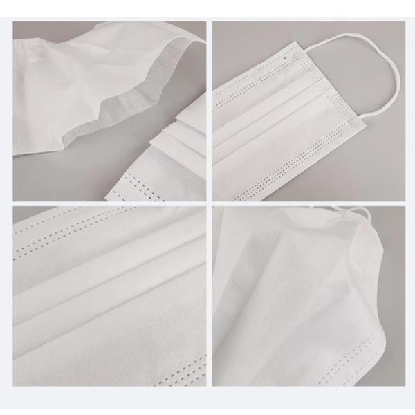 3- Ply Nonwoven Elastic Disposable Mouth Mask Anti Virus None Civilian