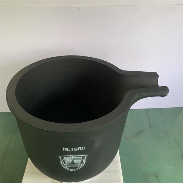 Creuset en graphite d'argile noire résistant à la corrosion pour la coulée de métaux non ferreux