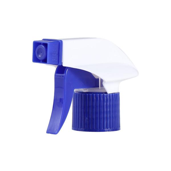 28/410 Pulverizador de gatilho azul Partes de garrafas de pulverização de bomba duráveis e versáteis