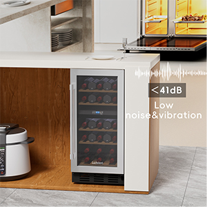 Wine Cooler Refrigerator Freestanding Wine Cellar Temperature Control Freestanding Mini Fridge Matte Black Refrigerator Wine Cooler Refrigerator Electric Wine Chiller Wine Fridge Cabinet Wine Bottle