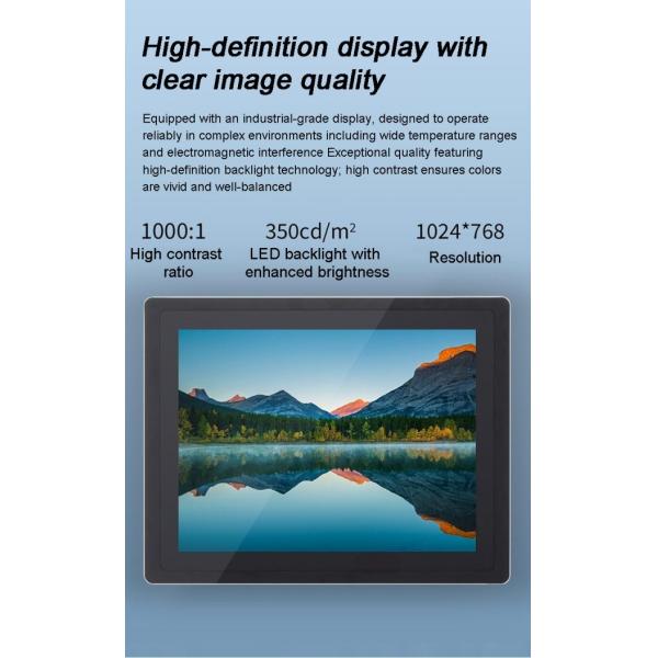 24 inch Fully-Enclosed All-aluminum Embedded Industrial Computers All-in-one Machine Touch  Control screen