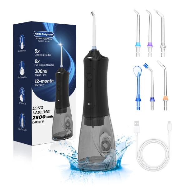 5 modos IPX7 impermeável elétrico sem fio Flosser de água oral irrigador dental oral OEM