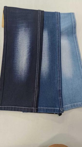 14 oz bleu foncé avec une largeur totale de 153 à 155 cm Tissu denim étirable léger JSD3437-1 pour pantalon de mode pantalon