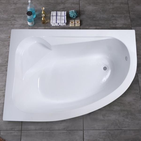 Acrylic Bathtub Rectangle Shape with Optional Legs Structurer and Simple Drop in Design