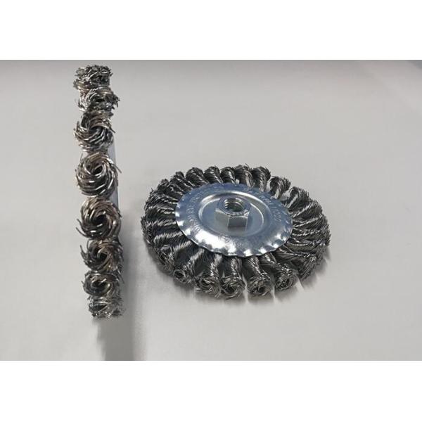Long Lasting 5 Inch Knotted Wire Wheel Brush for Weld Spatter Removal