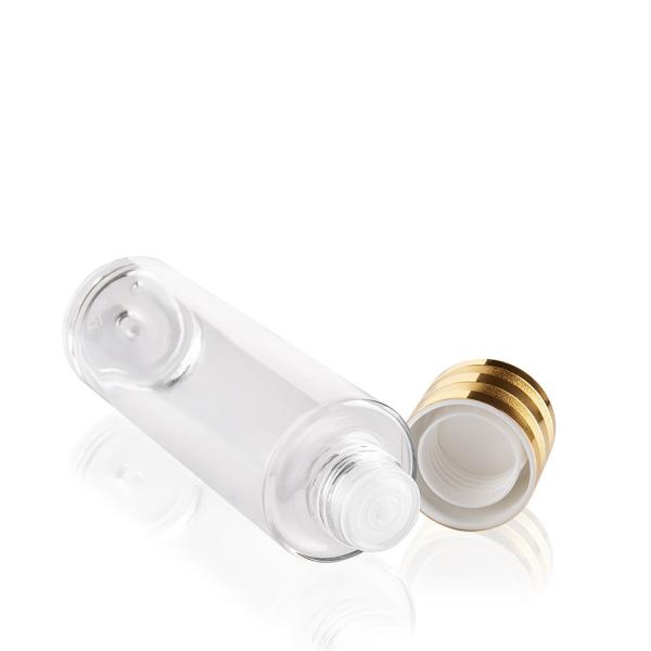 Recipientes cosméticos plásticos da parede pesada de 4 onças, garrafa cosmética do ANIMAL DE ESTIMAÇÃO que empacota com tampas