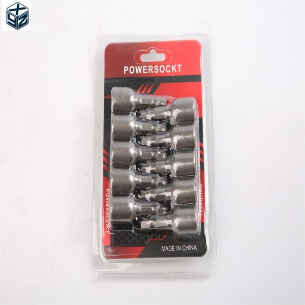 CRV Material 6.35 Hexagon 10mm*42mm*10PC Magnetic Nut Driver Set for Strong Magnetic