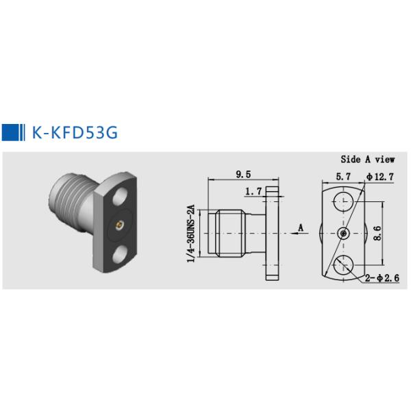 отверстия 2.92mm прямые женские 4 служат фланцем DC соединителей к 40GHz