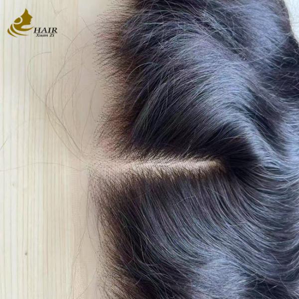 Popular Floating Buckle Natural Hairline Human Hair Lace Closure