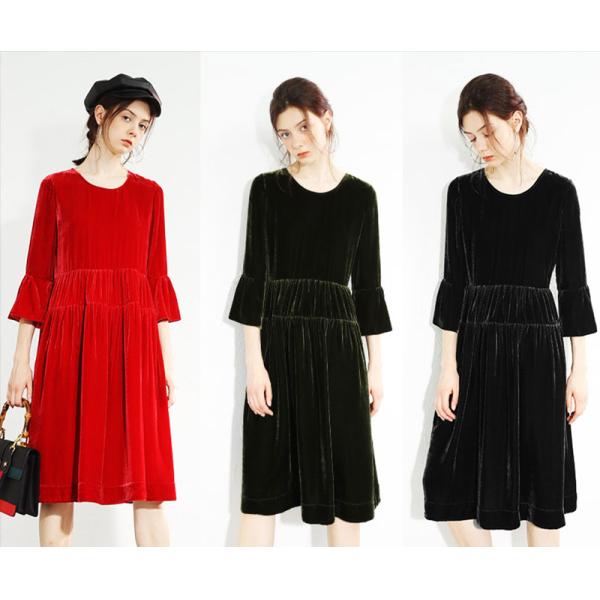 Средняя ткань бархата вискозы шелка веса 200gsm на зима осени