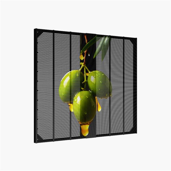 Écran de grille LED transparente P3.9-7.8 résistant à l'eau pour la publicité