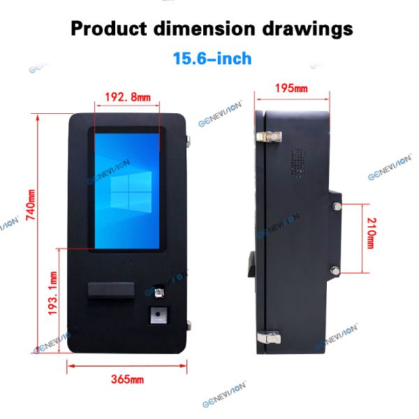Commercial Self Ordering Kiosk with HD Touch Screen - Restaurant Menu Kiosk Solution
