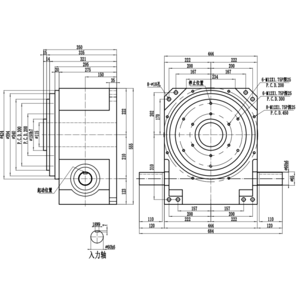 Heavy Load Handling Cam Indexers With Hollow Shaft For Industrial Machinery