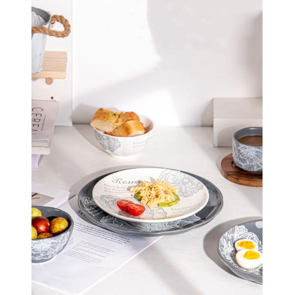 Ceramic Dinner Set 72 Pcs Porcelain Dinnerware Jogo De Jantar Tableware 2024 Design Rome