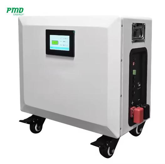 New Design Lifepo4 Battery Diy Box Stand Type With Wheels 48v 51.2v Home Solar Energy Battery Box Lifepo4