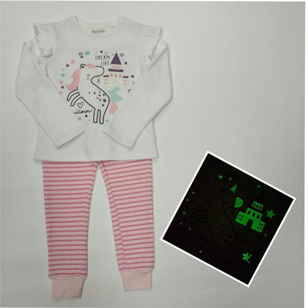 Super Warm Winter Children Pajamas with Cute Pattern and Cotton Fleece Lining