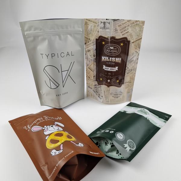 Os alimentos para animais de estimação feitos sob encomenda de 250g 500g levantam-se biodegradável amigável de Eco do malote