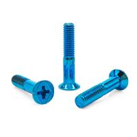 Cobalto azul PVD recubierto contra el hundimiento Phillips tornillo de hilo parcial y 316L inoxidable