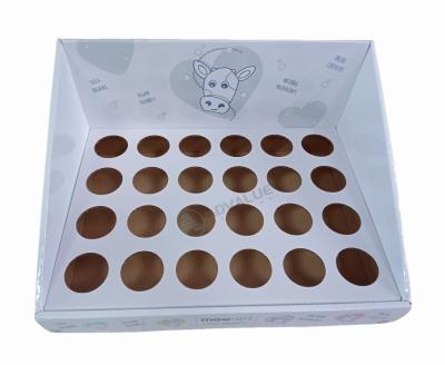 Glossy / Matte Lamination Cardboard Floor Display Stand Full Color Printing