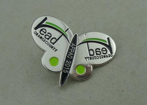 Brass Die Struck Hard Enamel Pin Stamping Nickel Pin With Brooch
