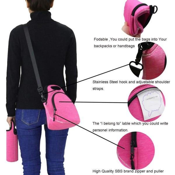 12.6x6.3x12.6 inches Insulated Thermal Lunch Box Tote Bag for Student School Neoprene