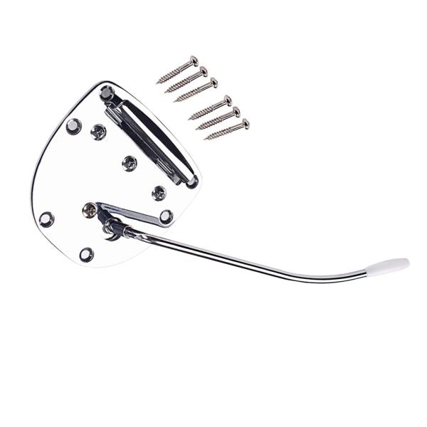 Tremolo de Guitarra Chrome Pedaço traseiro para Mustang Jazzmaster Guitarra Repaclement Guitar Bridge