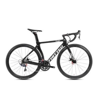 Bicicleta 700C da estrada da fibra do carbono com a velocidade R7000 do freio de disco SHIMANO do eixo 142mm 105