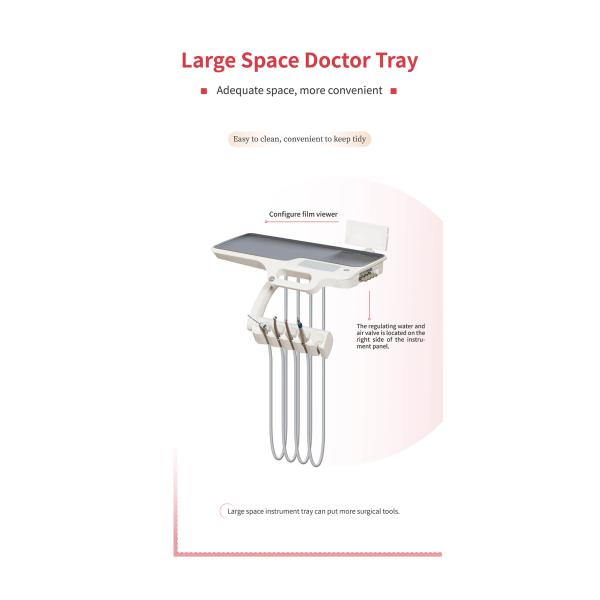Electricity PU Cushion Patient Dental Chairs 12mm Frame