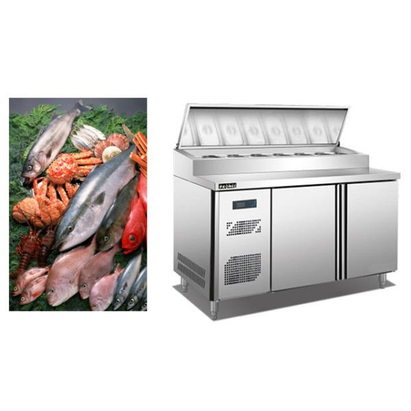 0.3m3 Salad Prep Table Refrigerator , 3 Pan Commercial Undercounter Refrigerator