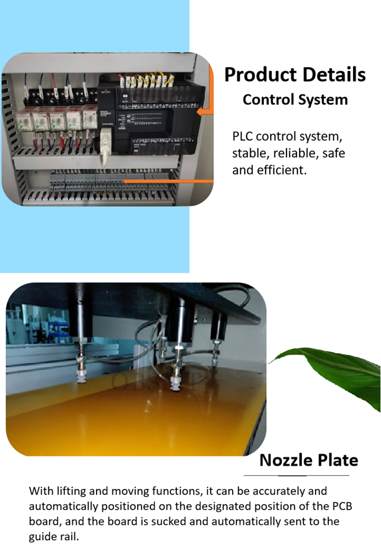 Automatic SMT PCB Vacuum Suction Loader Unloader Machine Magazine Type With SMEMA Signal for Production Line Assembly
