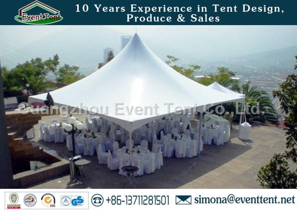 Strong structural marquee pagoda party tent with PVC white side wall for wedding event