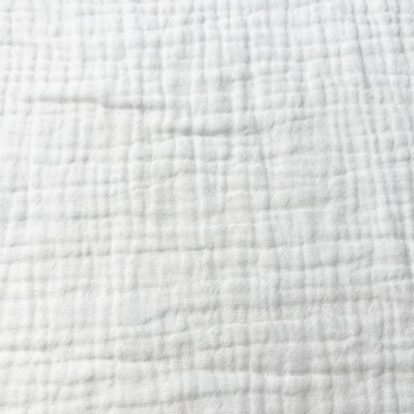 Factory Wholesale 100% Cotton Crep Style Fabric Double Layer Pure Color Soft Comfortable for Baby Boys' Dresses