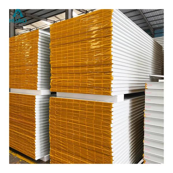 Fireproof 120min GMP Mgo Panel Rock Wool / EPS Clean Room Sandwich Wall Panel