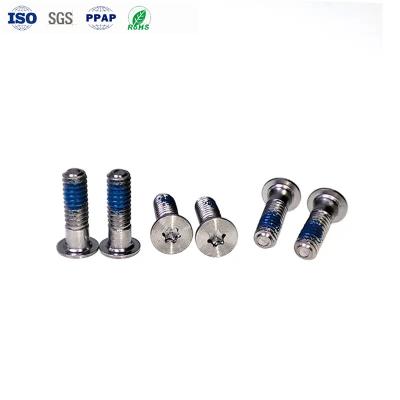 Tornillo de cabeza plana Torx de acero inoxidable M1.0 A2-50, grado 4mm-80mm