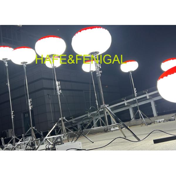 600w Led Safety Balloon Light Tower For Road And Building Repairs Lighting