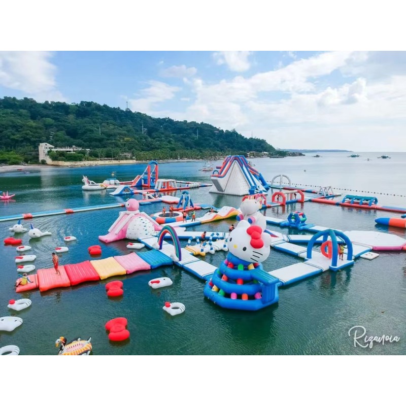 Popular Aqua Park Factory Price Floating Inflatable Water Park Summer Water Play Equipment Hot Water Park for Sale