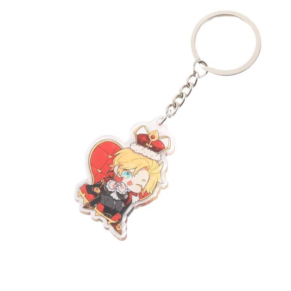 Durable Acrylic Charm Keychain With Metal Ring And Cartoon Character Gravity Falls Print