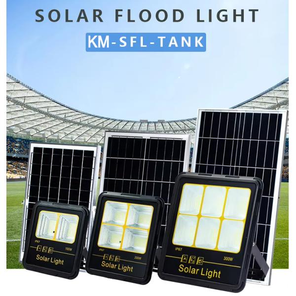 IP65 Waterproof 200W-400W Solar Flood Light with 15000LM High Lumen LED Solar Garden Floodlight