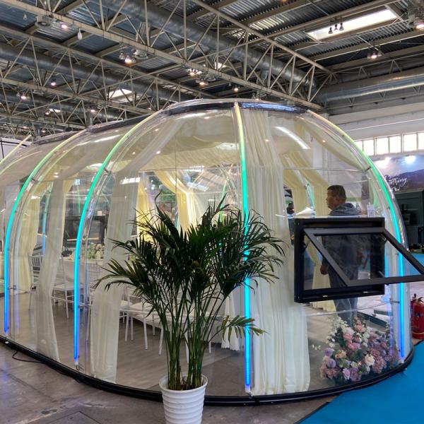 Maintenance Free Outdoor Bubble Tents PC Clear Transparent Dome Sunshade Rohs Compliant