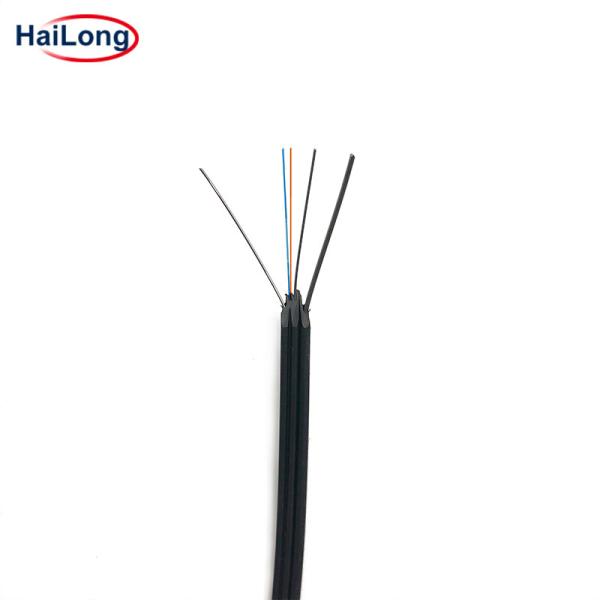 1 2 4 8 12 Core FTTH Optical Drop Cable Indoor And Outdoor