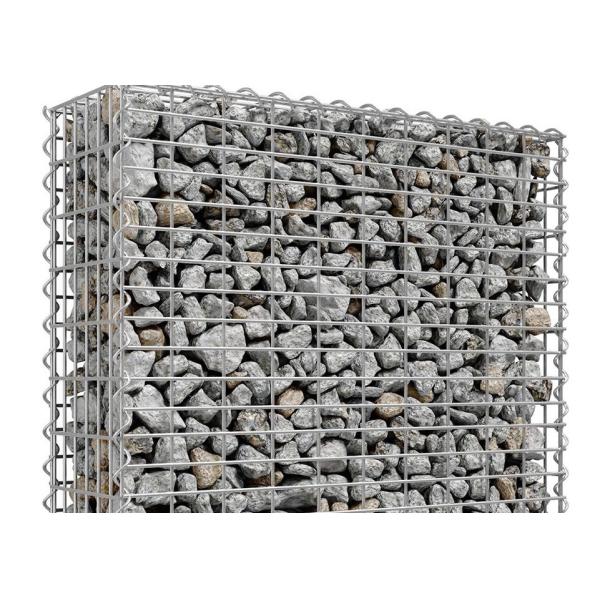 Hot Galvanized Welded Gabion Baskets with 3.0mm Wire Diameter and 75 × 75 Mesh Open for Retaining Wall