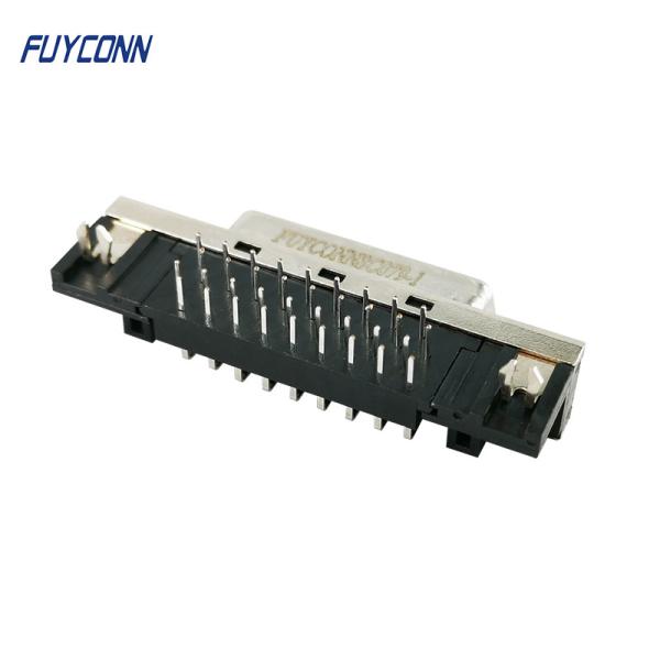 36 conector fêmea do ângulo direito MDR do PWB do conector do Pin SCSI