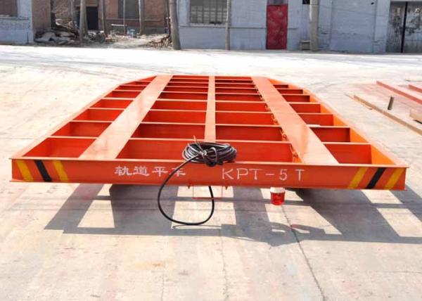 Q235 Steel Heavy Load Shipyard Transporter , Mounted Industrial Transfer Car