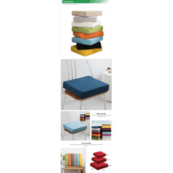 Rectangle 35D density Sponge Seat Cushion 5CM Thick for Living Room Sofa or Office Chair