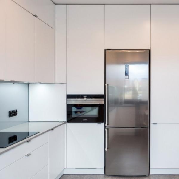 Latest Modern Design U Shape High Gloss Lacquer Modern Kitchen Wall Cabinet For Villa Home Apartment