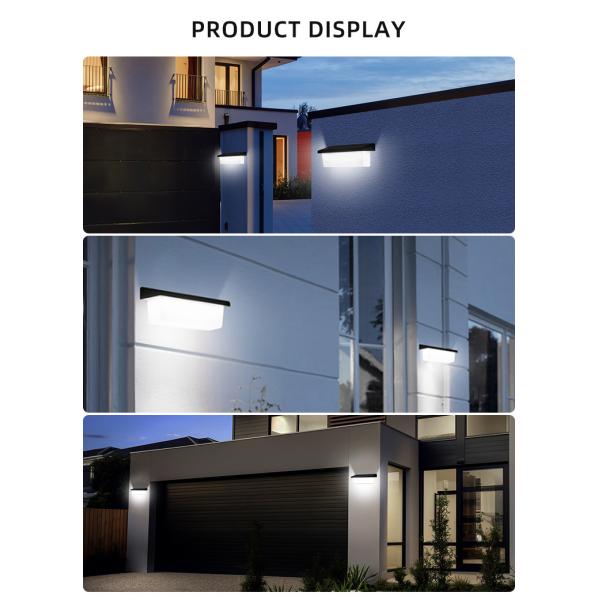 IP65 Waterproof Solar Wall Light With 40PCSX 0.2W SMD 2835 LED CRI Ra>80 Solar Sensor Wall Light Outdoor