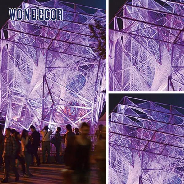 Полые кубические скульптуры из полированной стали для наружного использования